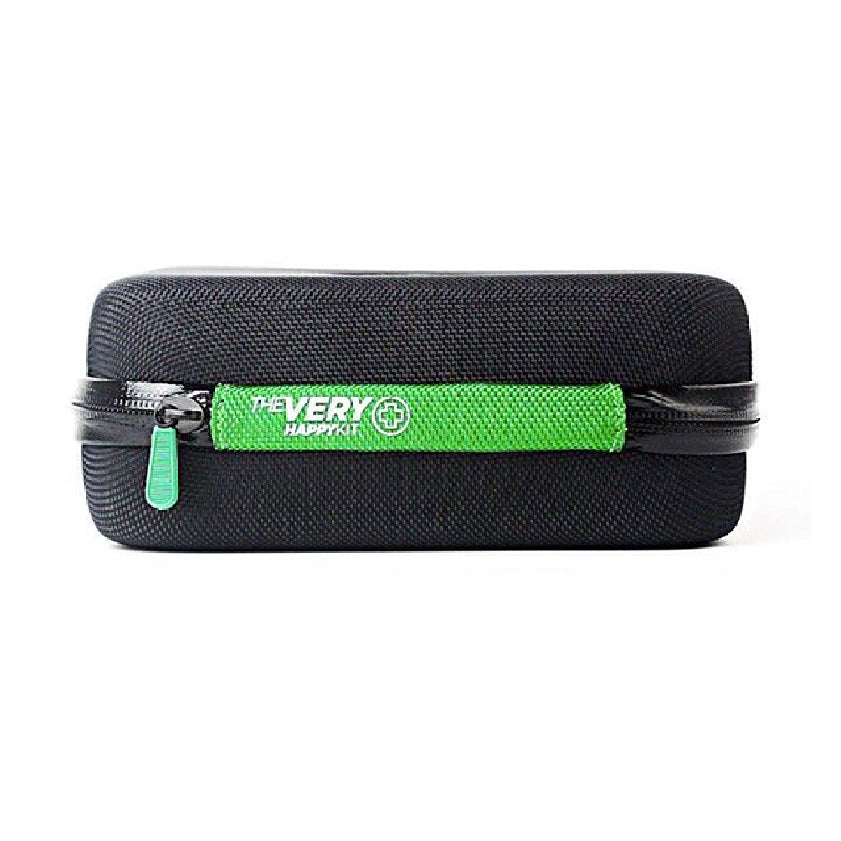 Happy Kit, an on the go kit for smokers. Weed kit. Marijuana go pack. Smell proof weed case. to go smoking kit. on the go weed. On the go pot. Pot head gifts. Weed gifts. Smoke out. Pipe. Bowl. One hitter. Rolling papers.  